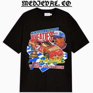 [S-5XL]เสื้อยืดพรีเมี่ยม พิมพ์ลาย Nascar VINTAGE BOOTLEG สีดํา สําหรับผู้ชาย และผู้หญิง 24S