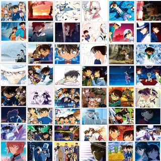 สติ๊กเกอร์โปสเตอร์ Conan Anime ทรงสี่เหลี่ยมกันน้ํา 50 ชิ้น