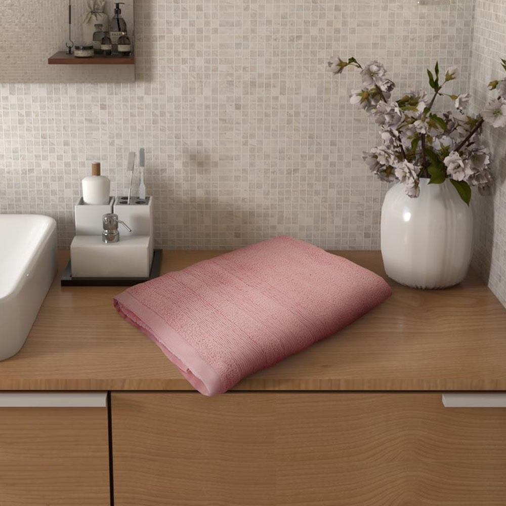 Homebase HLS ผ้าเช็ดตัวหนามาตรฐานโรงแรม 76x152 ซม. สีม่วงสีส้ม