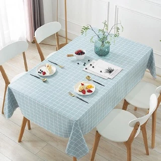 Thararut ผ้าปูโต๊ะ ผ้าคลุมโต๊ะ ผ้า PVC กันน้ำกันคราบ ขนาด137*90 มีให้เลือก4สี