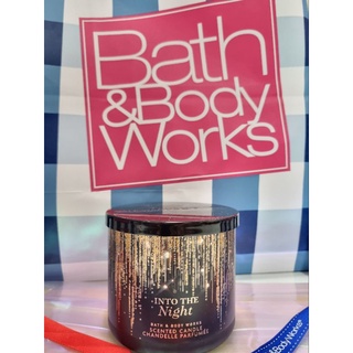 เทียนหอมกลิ่น Into The Night 🌙⭐️ 3WickCandles Bath &amp; Body Works (ของแท้100%)