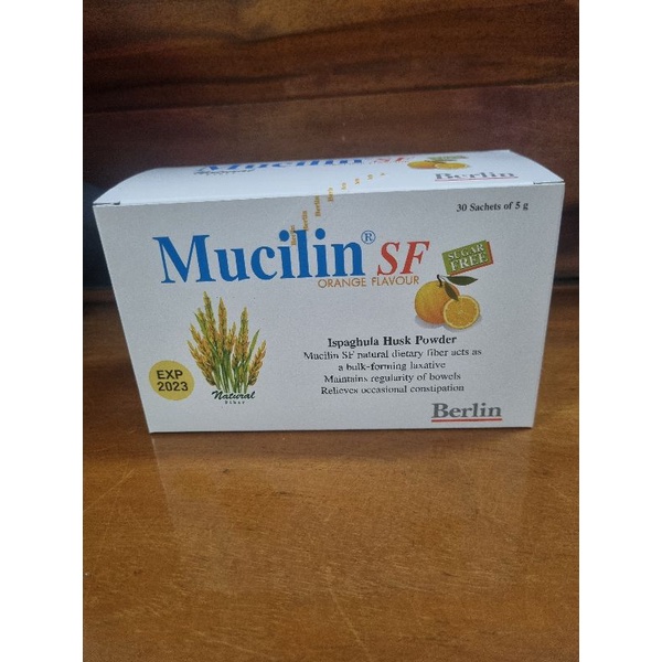 Mucilin มิวซิลิน ไฟเบอร์ รสส้ม 30 ซอง