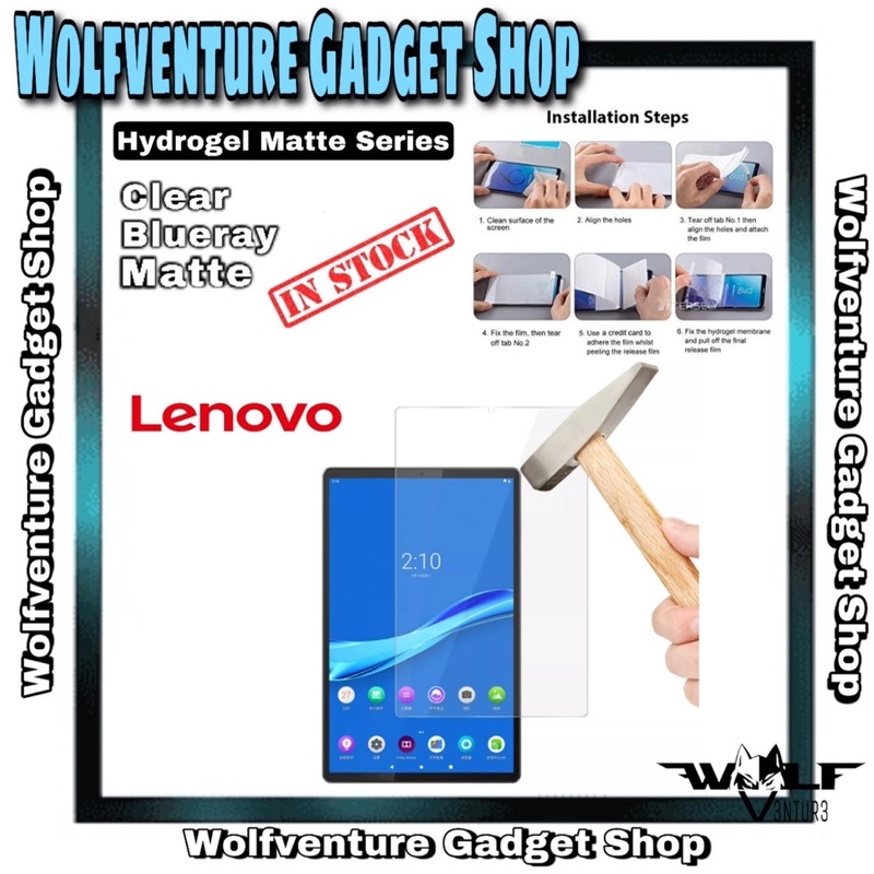 แท็บเล็ต Lenovo Tab M10 HD Gen 2/M10 Plus M8(HD)/M8 (3rdGen)/M7 Pad Pro Pad+/Pad Hydrogel ป้องกันหน้