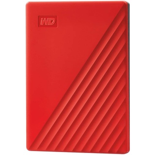 WD 2TB My Passport Portable External Hard Drive HDD, USB 3.0 Red - WDBYVG0020BRD-WESN