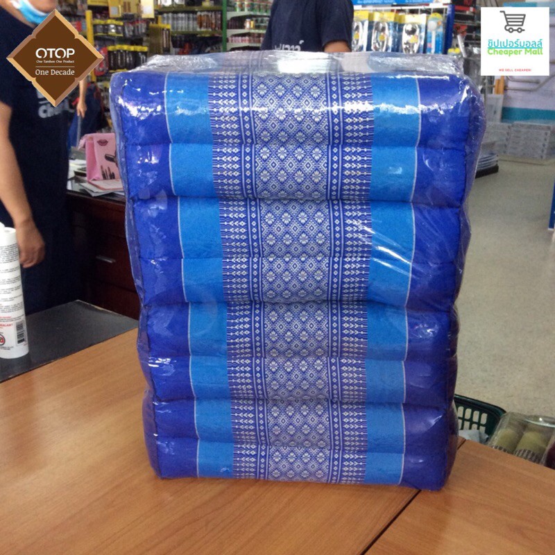Cheaper Mall สินค้าคุณภาพสูง ราคาถูก หมอนขิต หมอนสี่เหลี่ยม ลายสวย แพ็ค 4ใบ นุ่นธรรมชาติ %