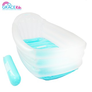 (ยิ่งซื้อ ยิ่งลด) Grace Kids อ่างอาบน้ำเป่าลมสำหรับเด็ก ขนาด 75x45x30 ซม.