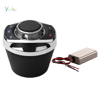 ปุ่มควบคุมพวงมาลัยไร้สายพร้อมไฟ LED 8 ปุ่มสําหรับรถยนต์ Andr…