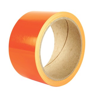 เทปพลาสติกสะท้อนแสง 49 มม.x5 ม. สีส้ม คิวาไลน์ FL-504 Reflective plastic tape 49 mm. X5 m. Orange Kiwaline FL-504