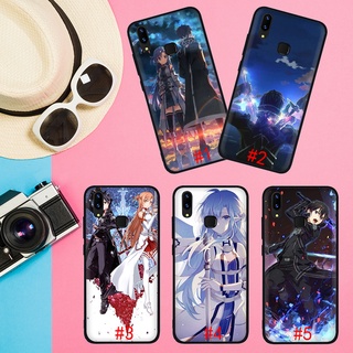 เคสโทรศัพท์มือถือแบบนิ่ม ลายอะนิเมะ SAO SJ96 สําหรับ Vivo Y5S Y11 Y12 Y15 Y17 Y19 Y20 Y30 Y50 2020 Y53 Y69 Y71 Y91 Y93 Y95