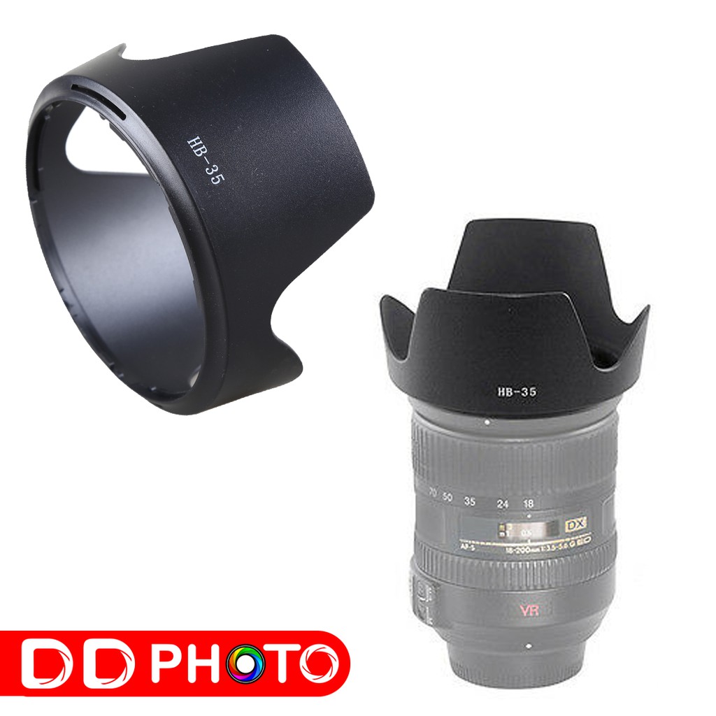 Lens Hood HB-35 For Nikon 18-200mm f/3.5-5.6G VR II