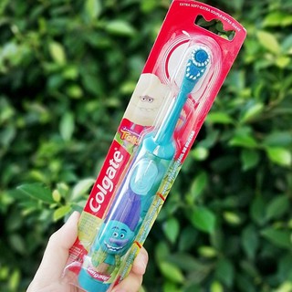 คอลเกต แปรงสีฟันแบตเตอรี่ สำหรับเด็ก Colgate® Kids Battery Powered Toothbrush Trolls Blue