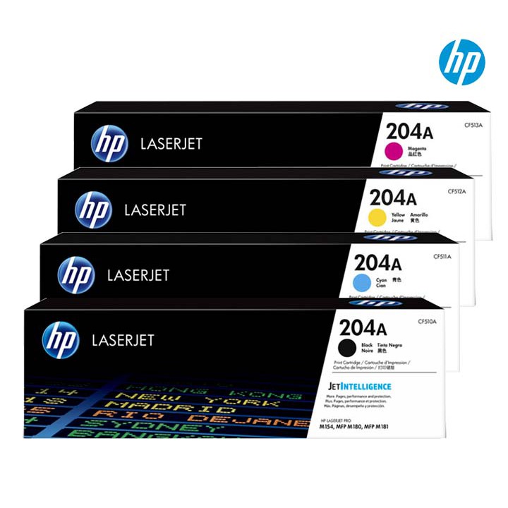 HP 204A BLACK & COLOR CF510A CF511A CF512A CF513A Original LaserJet Toner Cartridge ของแท้