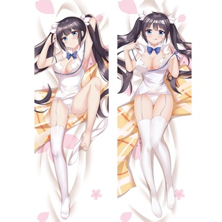 พร้อมส่ง ปลอกหมอนอิง พิมพ์ลายอนิเมะ Danmachi Hestia Dakimakura สองด้าน ขนาด 150*50 ซม.