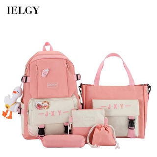 IELGY womens multi-piece small fresh and cute backpack