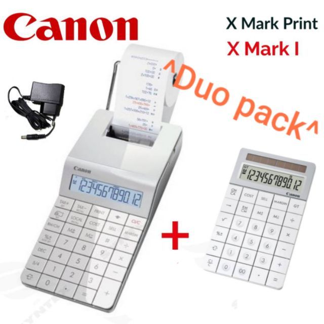 เครื่องคิดเลข CANON X Mark Print White + X Mark I White