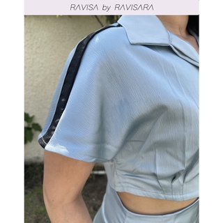 RAVISA by RAVISARA - W11 Top เสื้อเชิ้ตทรงครอป