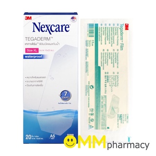 3M NEXCARE TEGADERM (A5) ฟิล์มปิดแผลกันน้ำ 10x25ซม.1ชิ้น