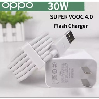 (สินค้าคงคลัง) อะแดปเตอร์ชาร์จเร็ว แบบ C VOOC สําหรับ OPPO 30W OPPO Reno 3 Pro 4 5 6Z 5G Find X2 Pro OPPO 5G A74 A94 Realme 8 Pro 6 7Pro