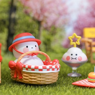 [Black Sheep Premium Store] ของแท้ ของเล่นกล่องสุ่ม รูปการ์ตูน POPMART POPMART BOBO &amp; COCO Go Camping Bar Series