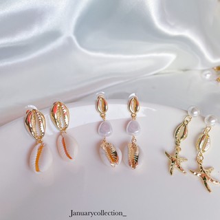 Shell earring collections ต่างหูหอย ไปทะเล