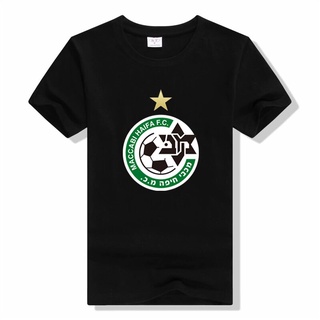 [S-5XL] เสื้อยืดลําลอง แขนสั้น คอกลม พิมพ์ลาย Maccabi Haifa แฟชั่นฤดูร้อน สไตล์ฮิปฮอป สําหรับผู้ชาย#39; s เสื้อผ้า เสื้อ