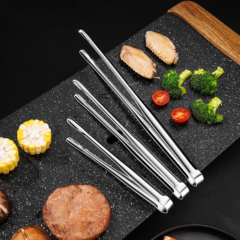 Oukeai ที่คีบบาร์บีคิว ญี่ปุ่น ที่คีบอาหาร สเตนเลส 304 ที่คีบสเต็ก อเนกประสงค์ ที่คีบบาร์บีคิว