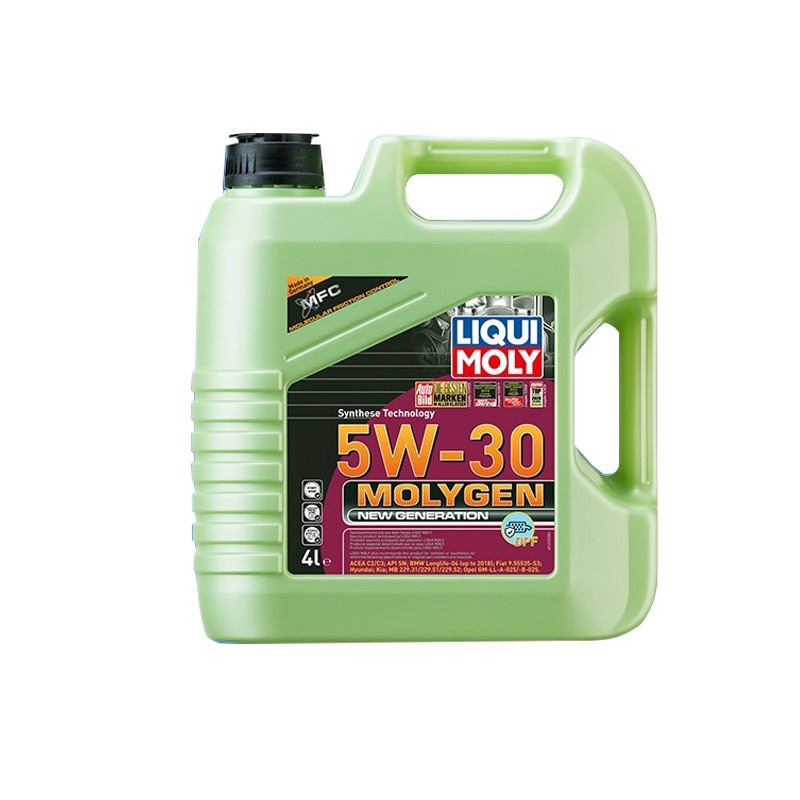 น้ำมันเครื่อง ฟรีกรอง  LIQUI MOLY น้ำมันเครื่อง MOLYGEN NEW GENERATION 5W-30 DPF ขนาด 4 ลิตร