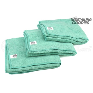 Workhorse Professional Grade Microfiber Towel 16" x 24" (Green) (1 แพคมี 3 ผืน)