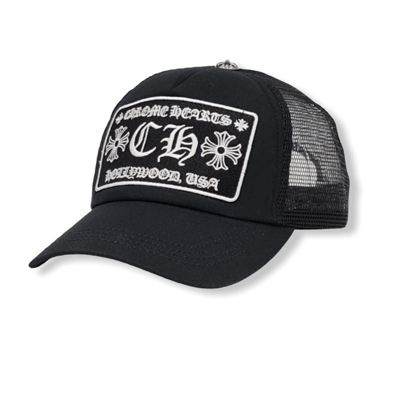 หมวก Snapback แพทช์เย็บปักถักร้อย Chrome Hearts CH