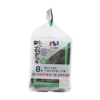 โอกาซูโนริสาหร่าย 2.7กรัม แพค 8 Okazunori seaweed 2.7g.Pack 8