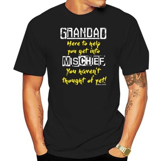 เสื้อยืดผ้าฝ้ายพิมพ์ลายขายดี เสื้อยืดแขนสั้น พิมพ์ลาย Grandad Mischief เหมาะกับของขวัญวันเกิด สําหรับผู้ชาย