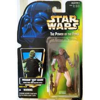 Star wars The Power of the Force POTF2 Green Card Weequay (Skiff Guard) 3.75"