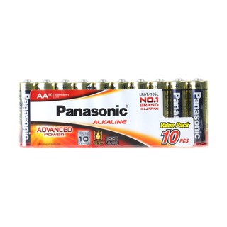 ALKALINE BATTERY PANASONIC LR6T/10SL AA ถ่านอัลคาไลน์ PANASONIC LR6T/10SL AA ไฟฉายและอุปกรณ์ ไฟฉายและไฟฉุกเฉิน งานระบบไฟ