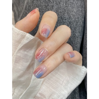 เล็บปลอม 24ชิ้น ฟรีตะไบเล็บ+กาว พร้อมส่ง【แบบสั้นPart 4】High Class PVC Fake nails Part 4 mama studio