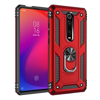 เคสโทรศัพท์มือถือ PC แข็ง กันกระแทก พร้อมแหวนนิ้ว หลากสี สําหรับ Xiaomi Mi 9T Pro Mi9T