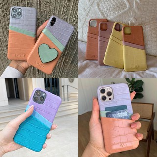 (โค้ด8MUSE65ลด65.-)(X series)MUSE 3Tone Card Holder Phone Case COLORFUL