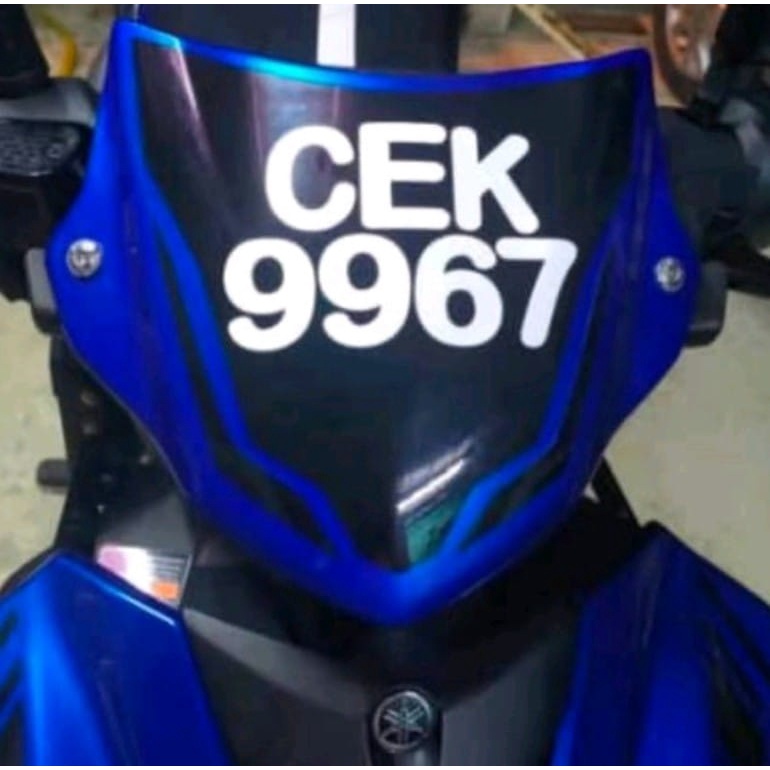 Y16zr/Y16 ABS 2024 สติ๊กเกอร์ Nombor Plate / พื้นหลัง Depan