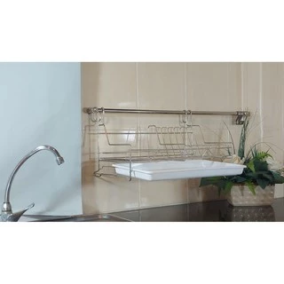 KOWA HOMEWARE KWH-DR009ชั้นวางจานแบบแขวนกับราวแขวนพร้อมถาดรองน้ำ(มีเฉพาะชั้นคว่ำจาน)สแตนเลส เกรด 304