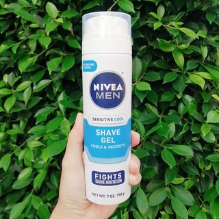 เจลโกนหนวด Sensitive Cool Shaving Gel 198g (NIVEA Men®) ให้ความรู้สึกเย็นสบายอย่างอ่อนโยน