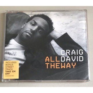 ซีดีซิงเกิ้ล ลิขสิทธิ์ มือ 2 สภาพดี...199 บาท “Craig David” ซิงเกิ้ล "All the Way" แผ่นหายาก Made in EU