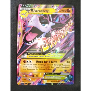 Aerodactyl Mega EX XY98 พูเตร่า Pokemon Card Vivid Series ภาษาอังกฤษ