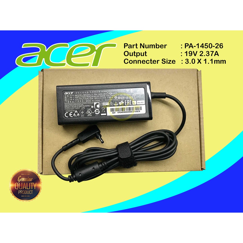 เครื่องชาร์จ Adaptor Acer Aspire R5-431T R5-471T R5-571T R5-571TG R7-371T R7-372T S5-571 S5-571T ORI