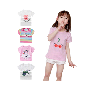 3-12 Years Girl T-shirt Cotton Shirt Fashion Printing Girl Tshirt Top