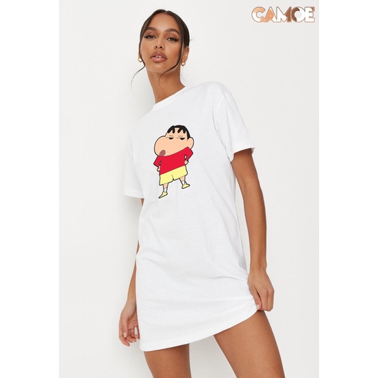 เสื้อยืดเดรส Kaos Crayon Shinchan