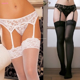 Sexy transparent Garter silk stockings with underwear womens adult sexy underwear