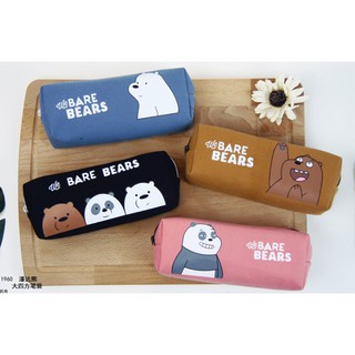 จุได้เยอะ! กระเป๋าดินสอแคนวาส we bare bears