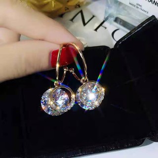 Fashion earrings ต่างหูเงินแท้925 (พร้อมกล่อง)