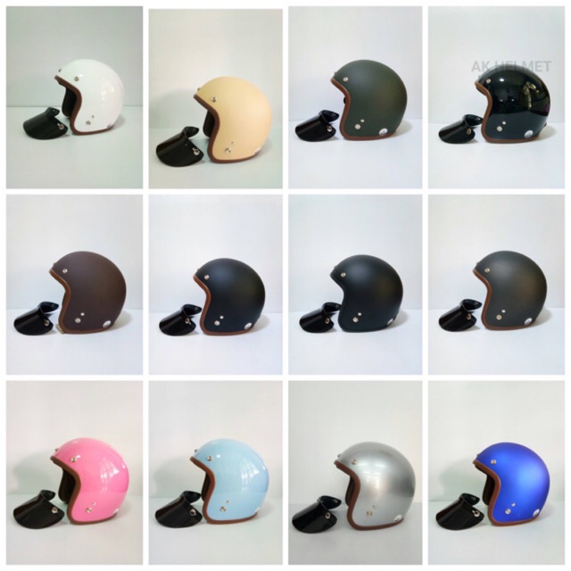 หมวกกันน็อควินเทจ  รุ่น LB