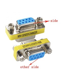 ใหม่ RS232 9 Pin หญิง/เพศหญิงอะแดปเตอร์ DB9 Serial F-F Extender CONNECTOR COUPLER(1 ชิ้น)