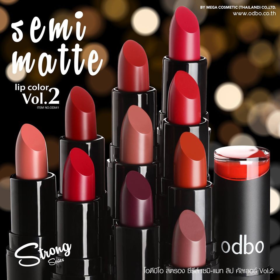 OD541 ODBO STRONG SERIES SEMI-MATTE LIP COLOR VOL.2